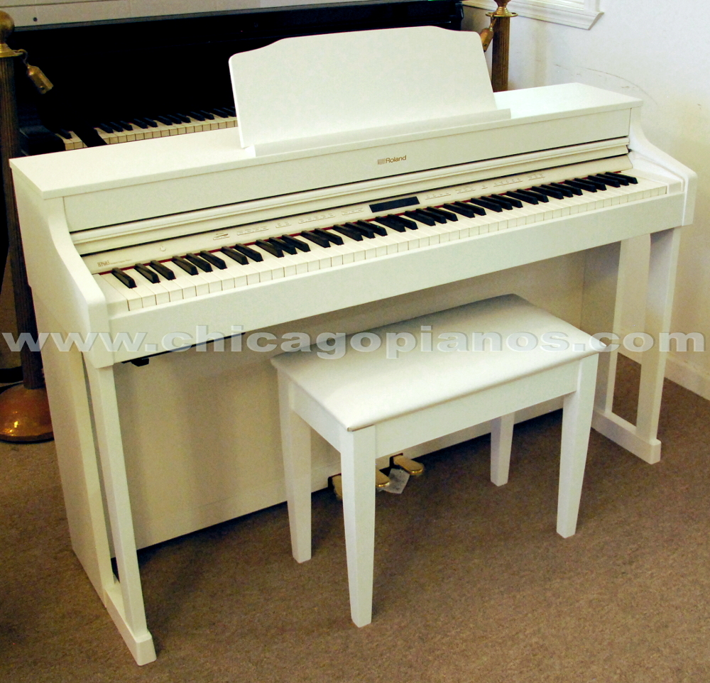 Roland HP603 White Digital Upright Piano